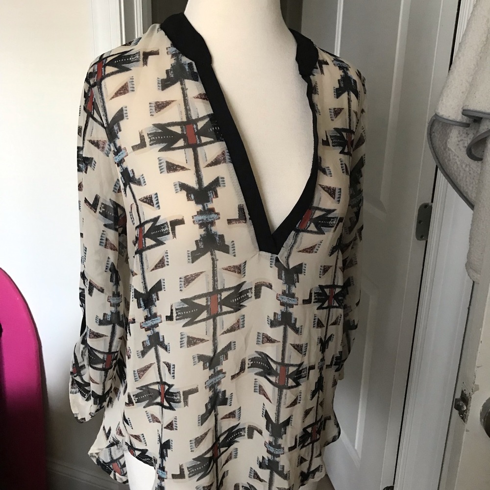 Tribal patterned blouse